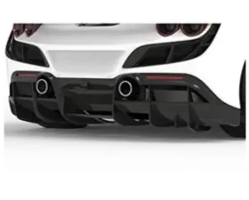 1016 Industries Aero Rear Diffuser Set Carbon Fiber Ferrari F8 Tributo 2020-2021