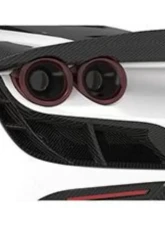 1016 Industries Aero Rear J Vents Carbon Fiber Ferrari F8 Tributo 2020-2021                                     - 1016.F8.07 - Image 2
