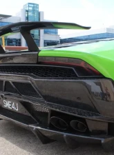 1016 Industries Twill Carbon Renato V2 Rear Wing Lamborghini Huracan LP610 2015-2021                                     - 1016.610.09 - Image 2