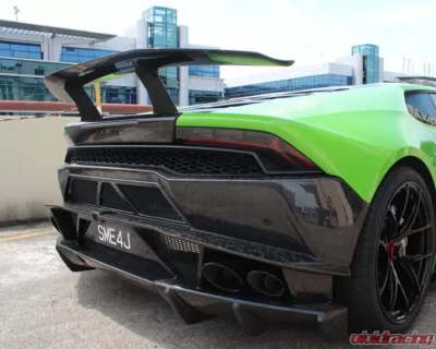 1016 Industries Twill Carbon Renato V2 Rear Wing Lamborghini Huracan LP610 2015-2021 - 1016.610.09