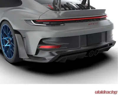 1016 Industries Carbon Fiber Diffuser w/ Uprights Porsche 992 GT3 RS 2022+ - 1016.992.3RS.02