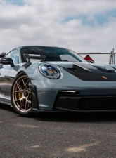 1016 Industries Carbon Fiber Front Lip Spoiler w/ Uprights Porsche 992 GT3 RS 2022+                                     - 1016.992.3RS.03 - Image 6