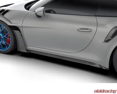 1016 Industries Carbon Fiber Side Skirts with Uprights for Porsche 992 GT3 RS 2022-2024 - 1016.992.3RS.05