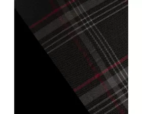 Braum Racing Black and Red Plaid Fabric Material