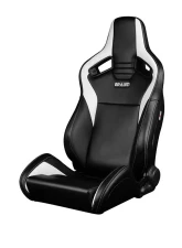 Braum Racing Black / White Leatherette Elite V2 Series Sport Reclinable Seats                                     - BRR1-BKWW2 - Image 4