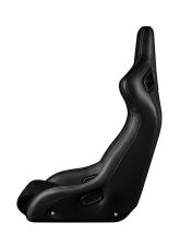 Braum Racing Black Letherette | Black Stitching Elite-R Fixed Back Bucket Seat                                     - BRR1R-BKBK - Image 3