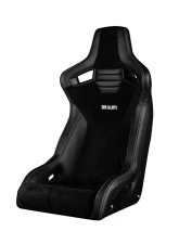 Braum Racing Black Letherette | White Stitching Elite-R Fixed Back Bucket Seat                                     - BRR1R-BKWS - Image 5