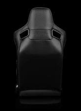Braum Racing Elite Series Sport Seats (Pair) - Black Suede w/ Grey Stitching                                     - BRR1-BKSD - Image 4