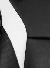 Braum Racing Elite V2 Series Sport Seats (Pair) - Black|White Leatherette                                     - BRR1-BKWW2 - Image 4