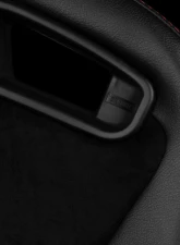 Braum Racing Elite V2 Series Sport Seats (Pair) - Black Leatherette|Black Suede w/ Red Stitching                                     - BRR1-BSRS2 - Image 4