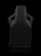 Braum Racing Elite-R Series Sport Seats (Pair) - Black Leatherette w/ Red Trim                                     - BRR1R-BKRP - Image 4