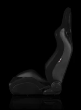 Braum Racing Elite-S Series Sport Seats (Pair) - Black Leatherette|Black Houndstooth                                     - BRR1S-BKBH - Image 3