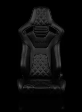 Braum Racing Elite-X Series Sport Seats (Pair) - Black Diamond w/ Black Trim                                     - BRR1X-BDDGS - Image 2