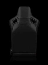 Braum Racing Elite-X Series Sport Seats (Pair) - Black Diamond w/ Red Trim                                     - BRR1X-BDDRS - Image 3