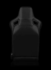 Braum Racing Elite-X Series Sport Seats (Pair) - Black Diamond w/ White Trim                                     - BRR1X-BDDWS - Image 4