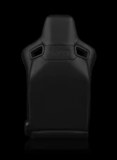 Braum Racing Elite-X Series Sport Seats (Pair) - Black Diamond w/ Grey Stitching                                     - BRR1X-BDGS - Image 4