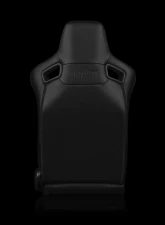 Braum Racing Elite-X Series Sport Seats (Pair) - Black Leatherette w/ Red Stitching                                     - BRR1X-BKRS - Image 4