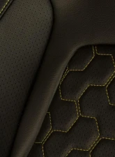 Braum Racing Elite-X Series Sport Seats (Pair) - Black Honeycomb w/ Yellow Trim                                     - BRR1X-HXYS - Image 3