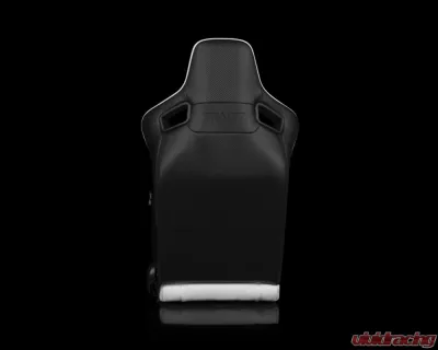 Braum Racing Elite-X Series Sport Seats (Pair) - White Diamond w/ Black Trim - BRR1X-WDDBS