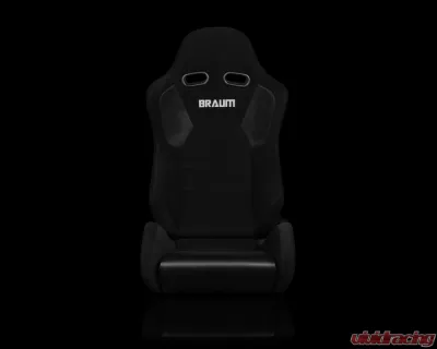Braum Racing Advan Series Sport Seats (Pair) - Black Cloth - BRR2-BKBS