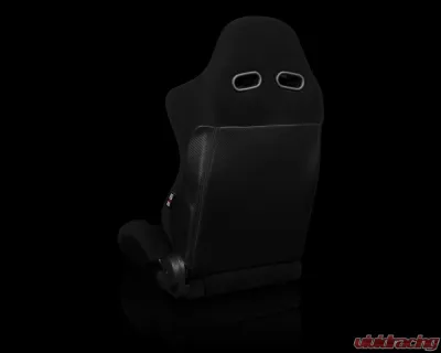 Braum Racing Advan Series Sport Seats (Pair) - Black Cloth - BRR2-BKBS