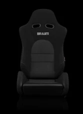 Braum Racing Advan Series Sport Seats (Pair) - Black Jacquard w/ Black Stitching                                     - BRR2-BKGY - Image 2