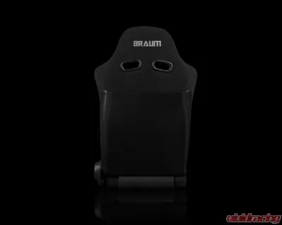 Braum Racing Advan Series Sport Seats (Pair) - Black Jacquard w/ Black Stitching - BRR2-BKGY