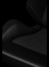 Braum Racing Advan Series Sport Seats (Pair) - Black Jacquard w/ Black Stitching                                     - BRR2-BKGY - Image 4