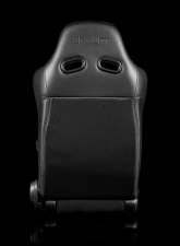 Braum Racing Advan Series Sport Seats (Pair) - Black Leatherette w/ Red Stitching                                     - BRR2-BKRS - Image 4