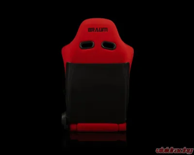 Braum Racing Advan Series Sport Seats (Pair) - Red Jacquard w/ Black Stitching - BRR2-RJBS