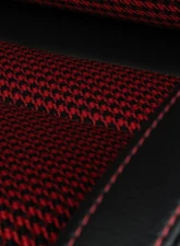 Braum Racing Viper-X Series Sport Seats (Pair) - Black Leatherette|Red Houndstooth                                     - BRR3-BKRH3 - Image 5
