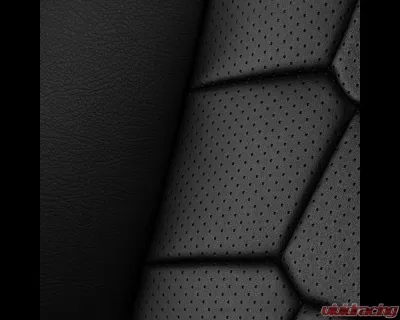 Braum Racing Viper-X Series Sport Seats (Pair) - Black Leatherette Snakeskin Edition - BRR3-KMBK3