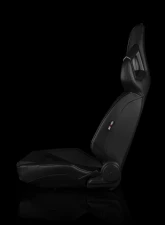 Braum Racing Alpha X Series Sport Seats (Pair) - Black Leatherette - Low Base Version                                     - BRR5-BKBS - Image 3