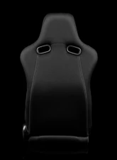 Braum Racing Venom Series Sport Seats (Pair) - Black Cloth w/ Red Stitching                                     - BRR7-BKRS - Image 4