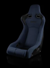 Braum Racing Venom-R Series Fixed Back Bucket Seat (Each) - Blue Cloth|Carbon Fiber                                     - BRR7-BUFB - Image 5