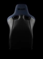 Braum Racing Venom-R Series Fixed Back Bucket Seat (Each) - Blue Cloth|Carbon Fiber                                     - BRR7-BUFB - Image 4