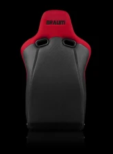 Braum Racing Venom-R Series Fixed Back Bucket Seat (Each) - Red Cloth|Carbon Fiber                                     - BRR7-RDFB - Image 5