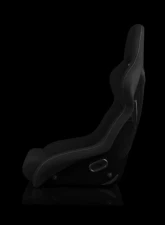 Braum Racing Falcon-R Series Fixed Back Bucket Seat (Each) - Black                                     - BRR9-BKBS - Image 3