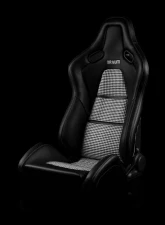 Braum Racing Falcon-S Composite FRP Reclining Seats (Pair) - Black Leatherette|Houndstooth Fabric|CF Composite Honeycomb                                     - BRR9R-BHCF - Image 6