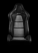 Braum Racing Falcon-S Composite FRP Reclining Seats (Pair) - Black Leatherette|Houndstooth Fabric|CF Composite Honeycomb                                     - BRR9R-BHCF - Image 2