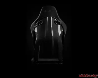 Braum Racing Falcon-S Composite FRP Reclining Seats (Pair) - Black Leatherette|Houndstooth Fabric|CF Composite Honeycomb - BRR9R-BHCF