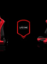 Braum Racing Venom Series Sport Seats (Pair) - Black|Red Cloth w/ Red Stitching                                     - BRR7-BKRD - Image 5