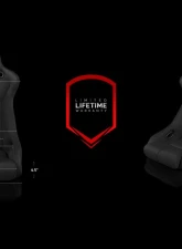 Braum Racing Venom-R Series Fixed Back Bucket Seat (Each) - Black Cloth|Carbon Fiber                                     - BRR7-BKFB - Image 6