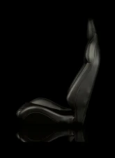 Braum Black Leatherette Viper X Fixed Back Bucket Seat                                     - BRR3-BKFB3 - Image 4