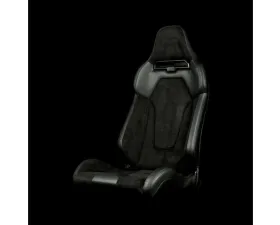 Braum Black Suede Viper X Fixed Back Bucket Seat
