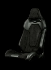 Braum Black Suede Viper X Fixed Back Bucket Seat                                     - BRR3-BSFB3 - Image 5
