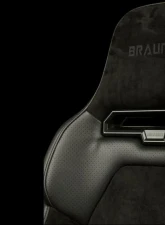 Braum Black Suede Viper X Fixed Back Bucket Seat                                     - BRR3-BSFB3 - Image 3