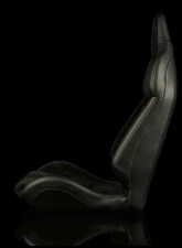 Braum Black Suede Viper X Fixed Back Bucket Seat                                     - BRR3-BSFB3 - Image 4