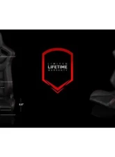 Braum Racing Elite Fixed Back Bucket Seat Black Leatherette (Each)                                     - BRR1-BKFB - Image 5