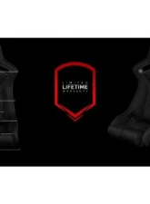 Braum Racing Elite-R Fixed Back Bucket Seat Black Cloth|Black Trim (Each)                                     - BRR1R-BKBS - Image 4